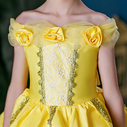 La Bella Y La Bestia Vestido De Princesa De Belleza Vestido