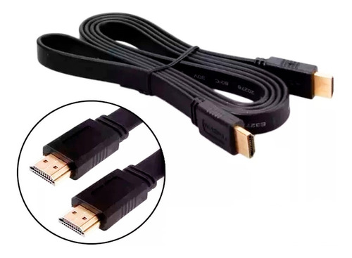 Cable Hdmi A Hdmi 1,5mt 1080p Full Hd Plano Velocidad 5 Gb