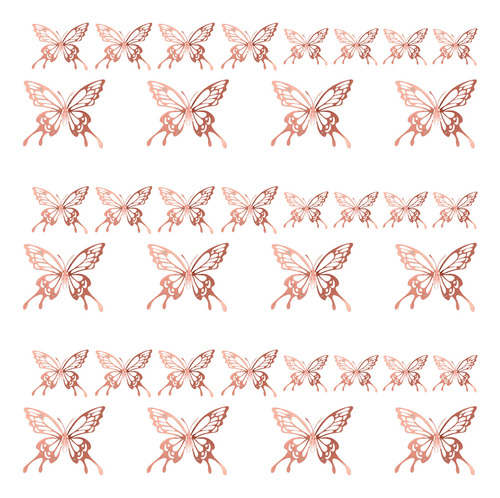Pegatinas De Pared Decorativas Con Mariposas Para Niña, 36 U