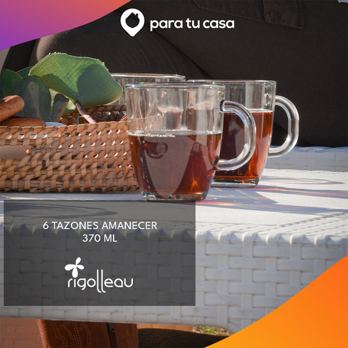 Set Vajilla Vidrio Completo 37 Piezas Platos Vasos Rigolleau