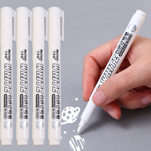 Rotuladores Impermeables De Pintura Blanca Permanente, 100 U