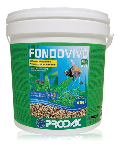 Sustrato Nutritivo Acuarios Plantados Fondo Vivo Prodac 8kg