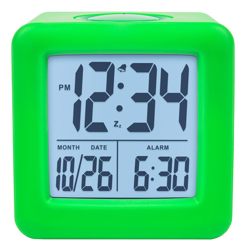 Equity 73003 - Reloj Despertador Lcd Con Luz Inteligente, Co