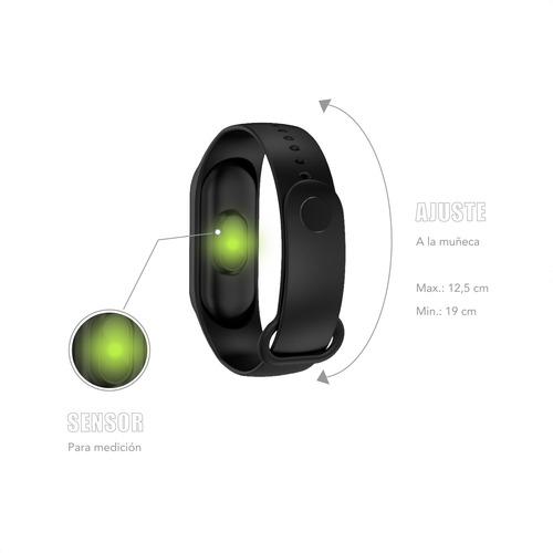Smart Watch Recargable Malla Silicona Flexible Pulsera Reloj