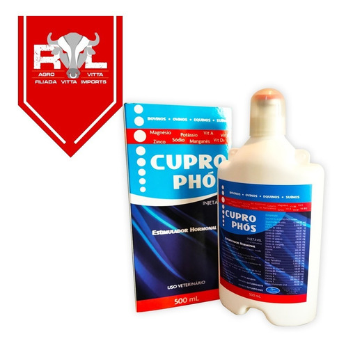 Imagem 4 de 5 de Cupro Phós 500ml Promotor De Engorda Bovinos E Alta Lactação