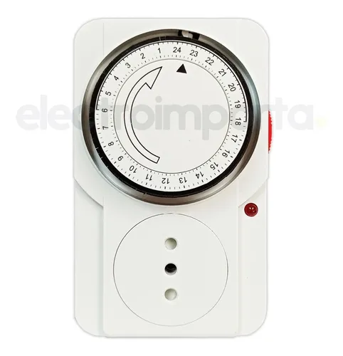 Vivanco TG-3, Temporizador programable manual 24 h con enchufe, Blanco