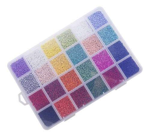 Imagen 5 de 8 de 1 Paquete De 2 Mm Diy Cuentas Redondas De Cristal De Colores