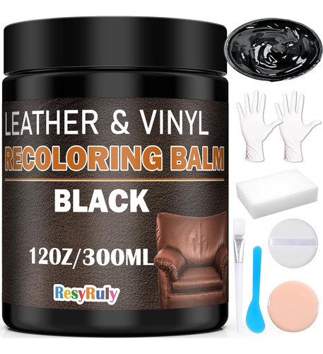 Kit De Reparación De Tinte Para Cuero Con Bálsamo Recolorant