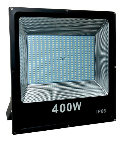 MV SLIM 400W Refletor Led Holofote Branco Frio Bivolt A Prova Dagua Cor da carcaça Preto Cor da luz Branco-frio 110V/220V