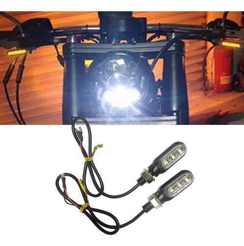 Indicadores De Giro, 3 Led, Luces Intermitentes, Color Ámbar