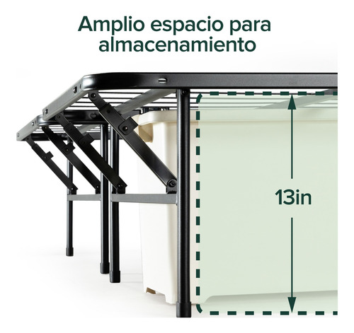Base De Cama Shawn Zinus 1 Plaza 90x190x36cm