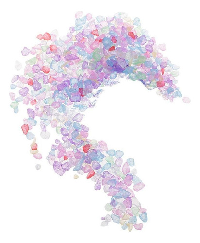 2x20g De Arena De Cristal Decorativa Coloreada Diy Joyería