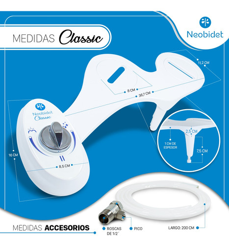 Bidet Para Inodoro Neobidet Original Grifería Autolimpieza!