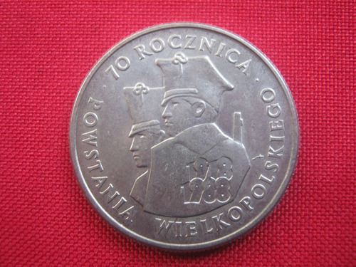 Polonia 100 Zlotych 1988 70 Aniv. Del Levantamiento Polaco