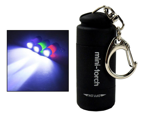 2 Mini Llavero Con Linterna Led Para Exploración 2 Piezas