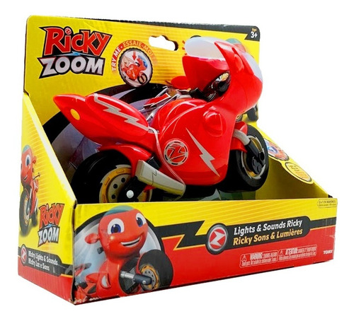 Ricky Zoom Moto Figura Original Marca Tomy Luz Sonido 20 Cm