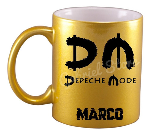 Tazas Doradas Bandas De Rock De 11 Oz