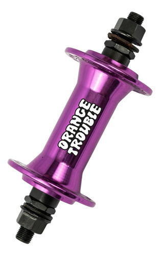 Maza Bmx, Aluminio, Delantera, Eje 3/8 Color Purpura