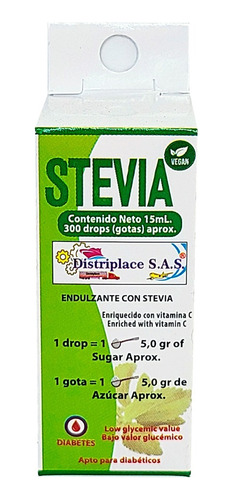 Stevia Distriplace 15 Ml - mL a $640