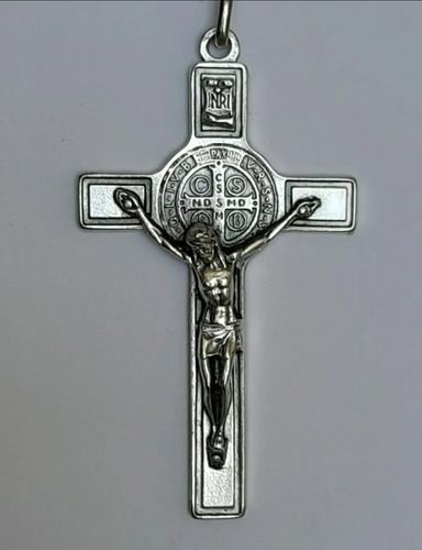 Crucifijo De San Benito - Metal - 2 Modelos - 8 Cm - Italy 