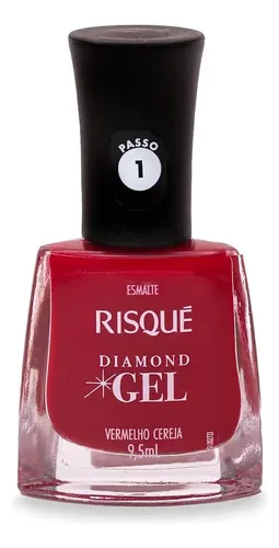 Risque Diamond Gel Vermelho Cereja 9,5ml Vermelho Cereja