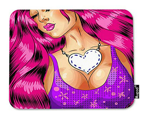 Mugod Mouse Pad Winter Sketchy Of A Downhill With Ski Elemen