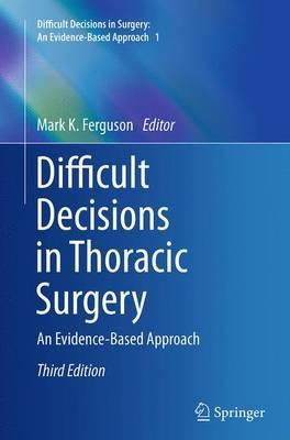 Libro Difficult Decisions In Thoracic Surgery : An Eviden...