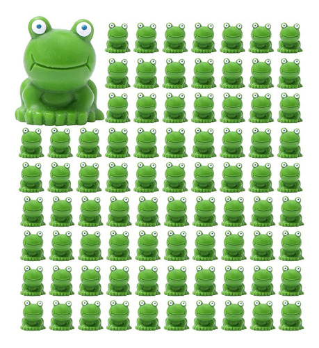 Frogs, 100 Unidades, Decoración De Jardín De Ranas, Figurit