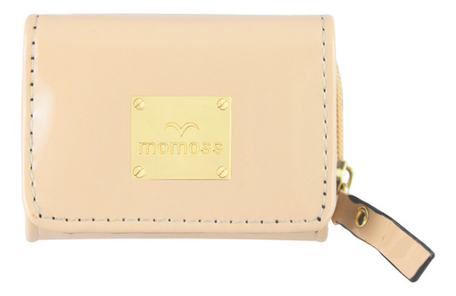 Cartera De Dama Momoss Mini Triple Lisa Con Monedero Mow1012