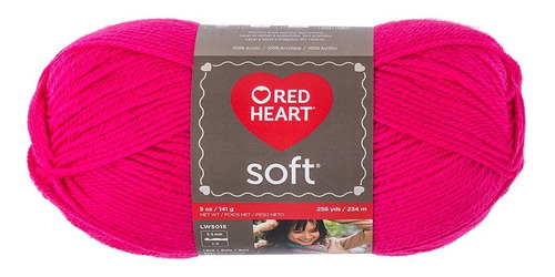 Estambre Acrílico Suave Liso Soft Yarn Red Heart Coats