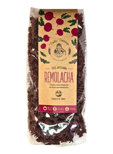 Fideos Integrales De Remolacha Doña Dominga 400 G