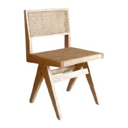 Silla Jeanneret Madera Asiento Esterilla Importada Premium