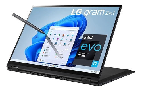 Imagen 1 de 5 de Laptop LG 16   I7-1260p  2 In 1 Touch 512gb Ssd 16gb 12 Gen.