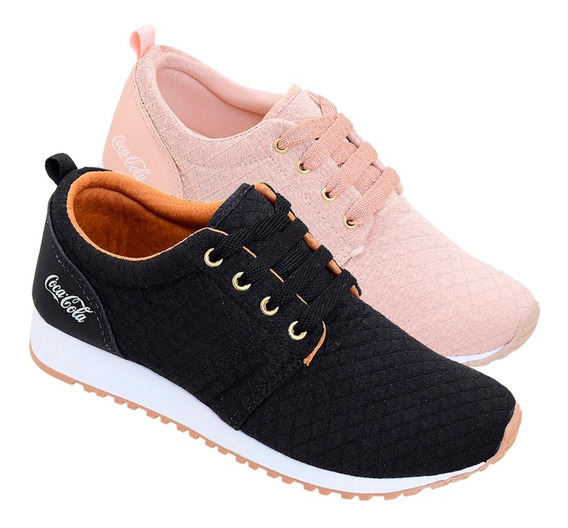 Tenis Coca Cola Primal Kick Preto Menina - Sapatos Tênis Esportivo com o Melhores Preços no Mercado Livre Brasil