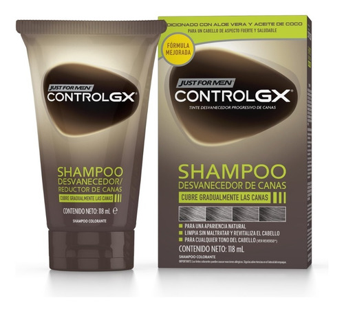 Shampoo Controlgx Control Gx Just For Men Tinte Shampoo Y Sh
