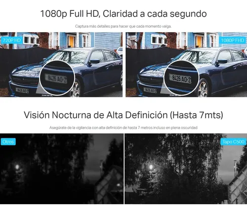 Cámara Ip Wifi Exterior Full Hd, Tp-link Tapo C500 + 256 Gb