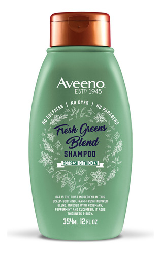 Aveeno Cuero Cabelludo Calmante De La Verdura Fresca Mezcla