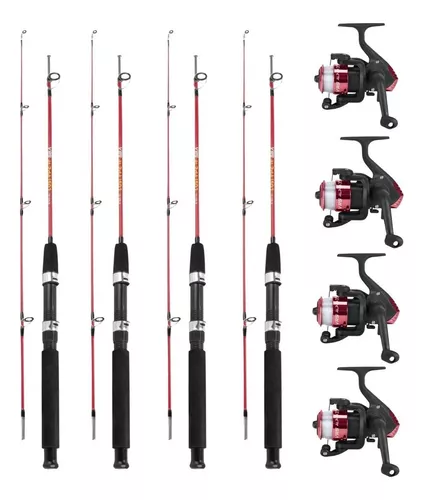 Shakespeare Alpha Fishing Rod and Reel Combo fishing rod kits de pesca  completo