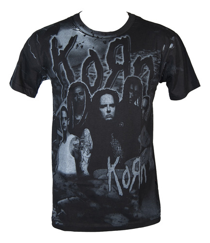 Korn Remera Algodon Premium Full Print