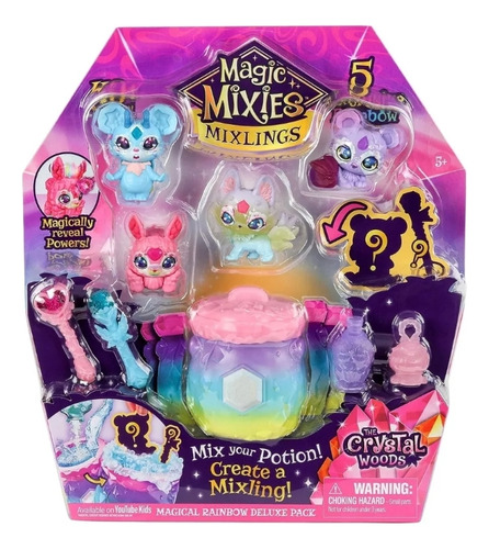 Magic Mixies Mini Caldero Rainbow 4 Mixlings + 1 Sorpresa.