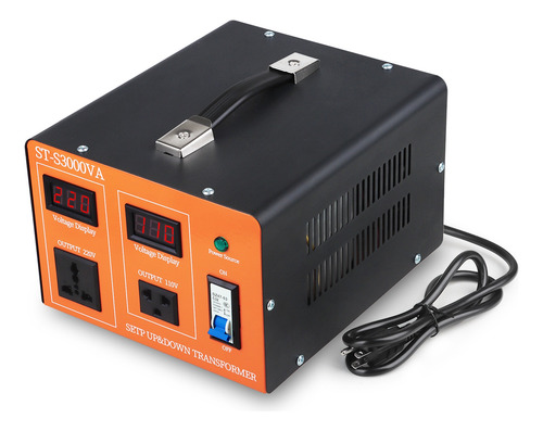 Transformador De Voltaje 100-240v Convertidor 3000w Con Led
