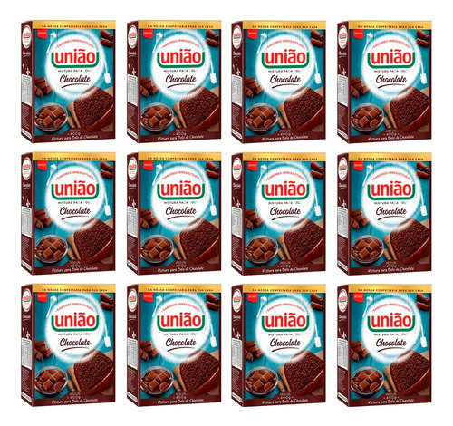 Kit Mistura Para Bolo Chocolate União - 400g Cx C/12 Unid