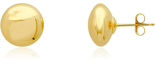 Pendientes De Bolas De Oro Pequeño Amarillo Para Mujer Oro R