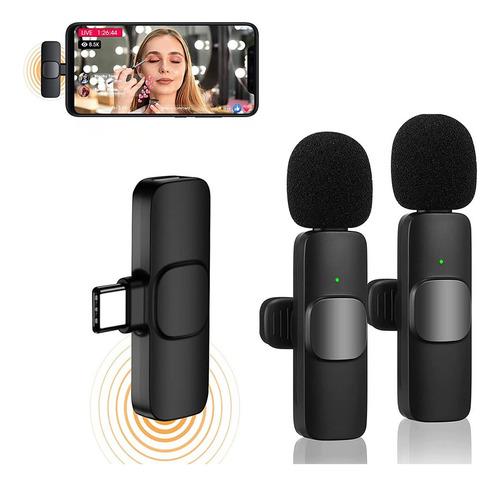 Microfono Inalambrico 2 Personas Para Celular Android Tipo-c