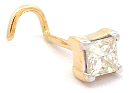 Anillo Para La Nariz De Oro Amarillo De 14 Quilates Con Diam