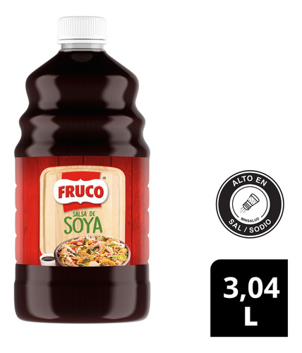 Salsa De Soya Fruco X 3.40 L - g a $12