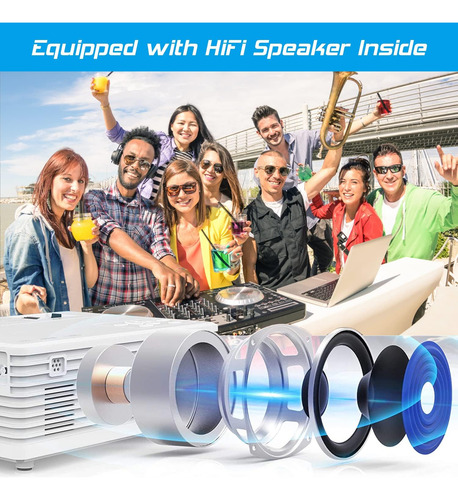 Mini Proyector Con Wifi, 2023 Actualización 8500l Proyector