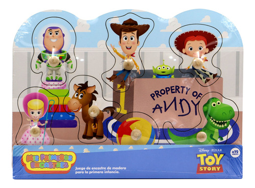 Encastre De Toy Story Disney Juego Didáctico Bebes Niños