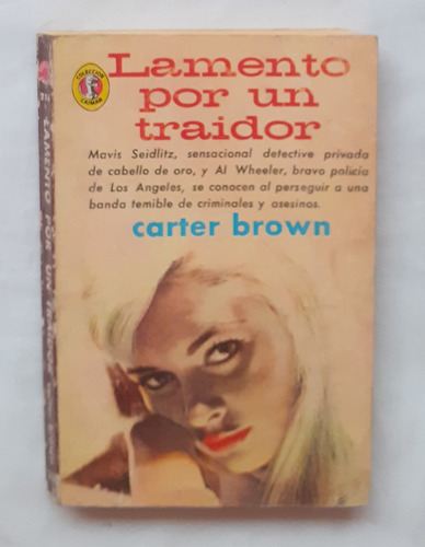 Lamento Por Un Traidor Carter Brown Libro Original 1962 