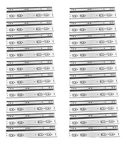 Corredera H45 Telescopica Cierre Suave 500mm Caja 20 Pares